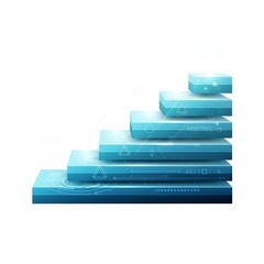 Modern staircase leading upward 