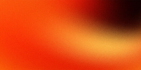 A dynamic gradient of warm orange and red hues creates a bold, abstract composition .