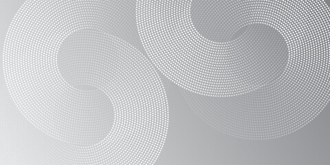White glowing geometric lines on gray background geometric line