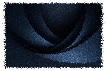 Elegant Dark Blue Silk Curves With Textured Metallic Finish Creating a Luxurious Fluid Background, Made of Cubes
