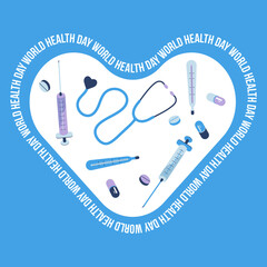 vector medical elements illustration set