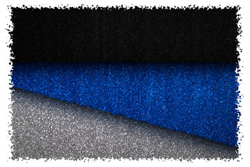 Modern Horizontal Wood Panels in Black Blue and Grey Colors With Clean Lines and Subtle Textures, Made of Cubes
