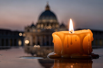 Vatican candle vigil at St. Peter&rsquo;s Basilica