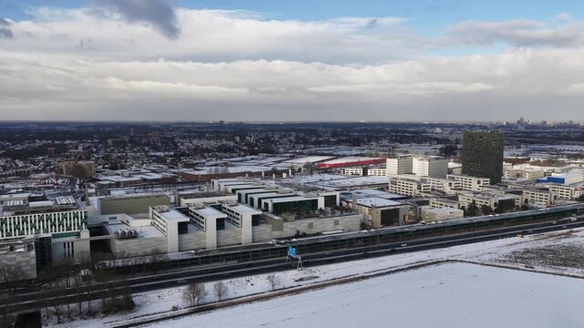 Veldhoven Winter EUV company Aerial, creates microchips.