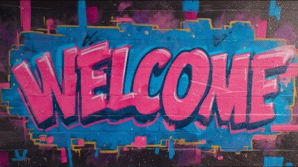 Fototapeta premium WELCOME