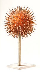 Fototapeta premium Spiky Orb: Botanical Illustration