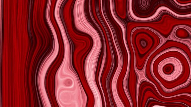 Red agate inspired abstract wavy layers and concentric rings background.