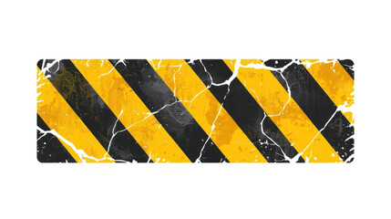 Grunge caution stripe pattern, yellow black hazard stripe background, cracked warning texture, industrial safety design, damaged stripe banner, distressed caution art
