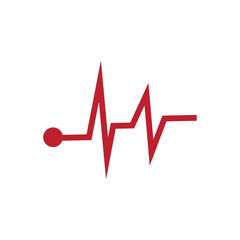 Pulse icon design template isolated illustration