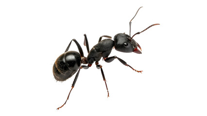 Close look at an ant isolated on transparent background cut out © Hanna