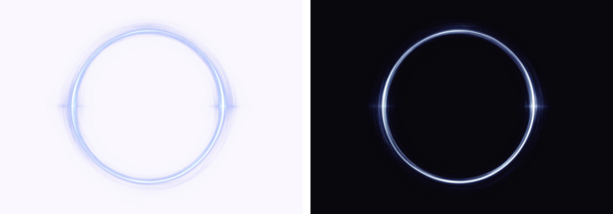 png neon circle frame abstract blue neon glowing circle frame, animated moving led light screen ring projection 3d rendering