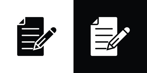 Report Icon Sheet Black And White