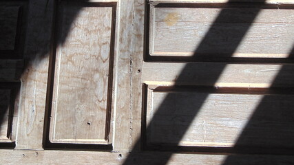 detail of an old wooden door