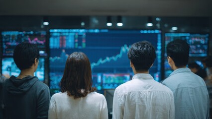 Analysts examine stock market data