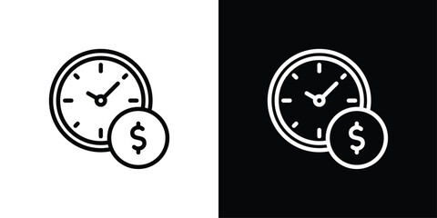 Time Icon Sheet Black And White