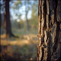 Close-up of tree bark in forest