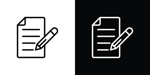 Report Icon Sheet Black And White