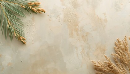 Natural elements on neutral background