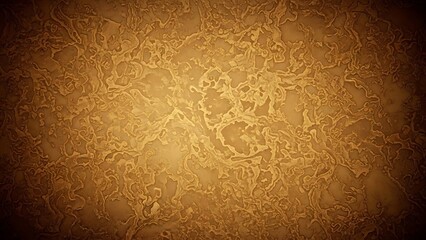 A blurry golden brown textured surface with a dark vignette effect and intricate patterns