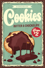 Vintage Ad for Delicious Homemade Chocolate Cookies