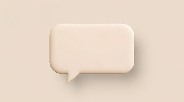 Paper speech bubble icon on grey background vector illustration - Powered by Adobe