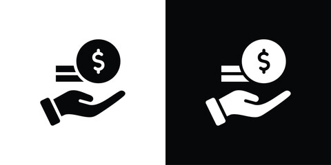 Revenue Icon Sheet Black And White