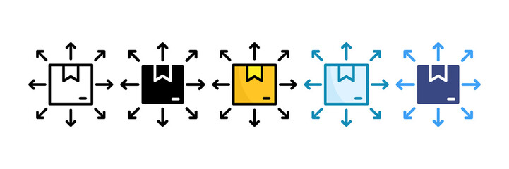 Product Expansion Icon Set Multiple Style Collection