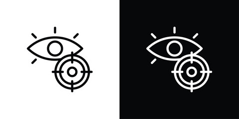 Vision Icon Sheet Black And White