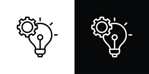 Ideas Icon Sheet Black And White