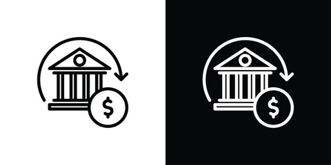 Transaction Icon Sheet Black And White