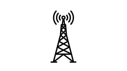 Illustration of a communication tower
