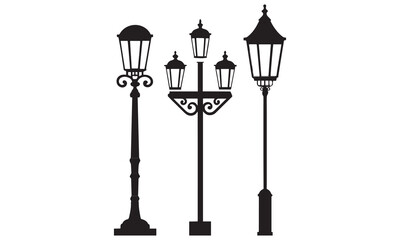 Vintage Street Lamps: Ornate Lamp Post Designs, Classic Lighting Fixtures, Park and Urban Decor