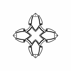 Obraz premium silver star on white