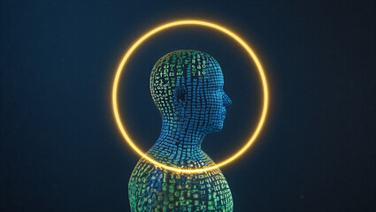 3d rendered illustration of a blue human brain scan showing medical anatomy and skull technology for science and health concepts European Data Privacy Day