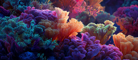 vibrant coral with glowlight