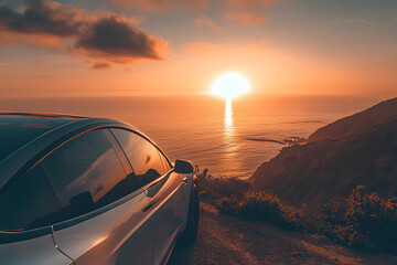 Sustainable Road Trip Along Scenic Coastlines in Electric Vehicle  