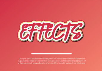 A vibrant graphic design featuring the word 'effects' with a stylized font and colorful gradient background