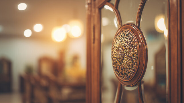 White camphor balls placed inside an antique wooden wardrobe with folded clothing. menu design, packaging mockups, designed for food delivery and cloud-kitchen brand materials.