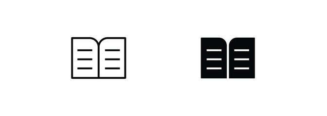 Book icon Education icons button, vector, sign, symbol, logo, illustration, editable stroke and flat design style isolaated on white linear pictogram