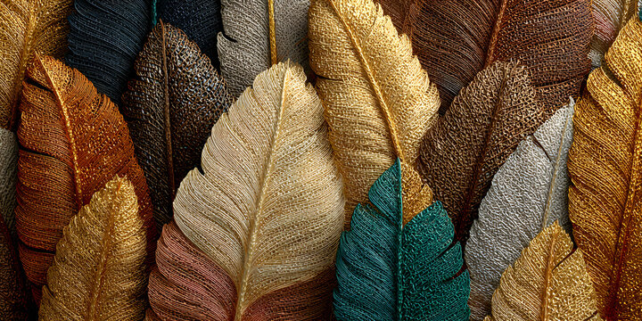 close up of a pile of dry leaves gold banana leaf wall mural abstract wallpaper 3d home decor golden.