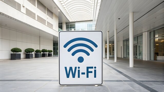 wifi banner logo technology