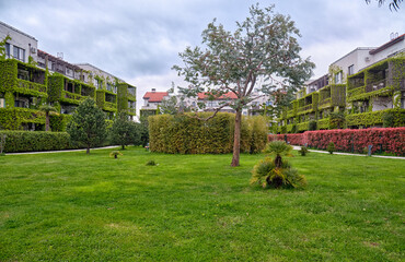 Alpha Sirius Apartments in spring. Sirius. Krasnodar Krai. Russia