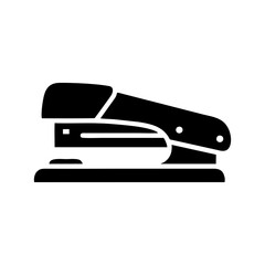 Black stapler clipart simple office supply