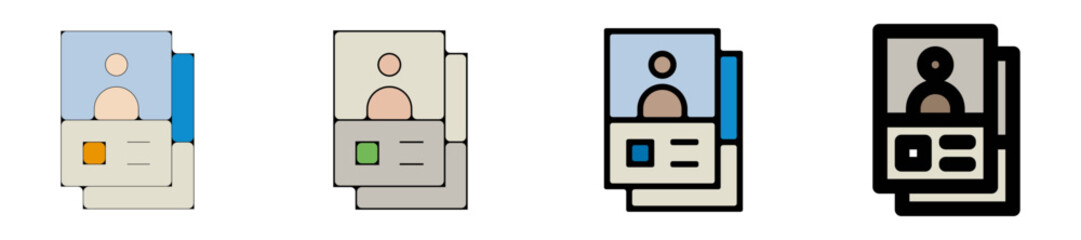 UX UI icône utilisateur CV profil © ZAKLEFTY