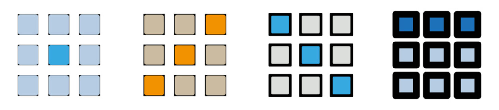 UX UI interface utilisateur grille