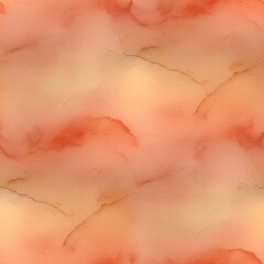 Fototapeta premium Warm orange watercolor wash abstract background texture