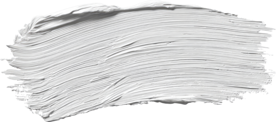 White paint texture, acrylic brush stroke, thick smear, isolated background