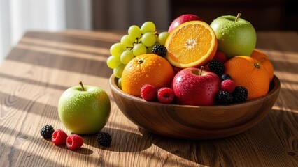 fresh fruit on plate