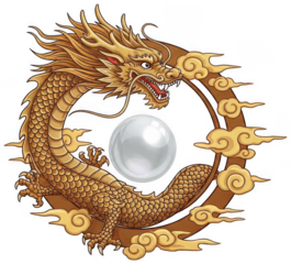 Golden Dragon png Chinese Dragon cutout Oriental Serpent png Mythical Beast cutout Eastern Creature png Asian Symbol cutout Dragon Art png Dragon