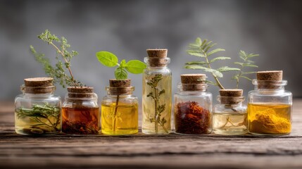 Anti-inflammatory allergic asthma. Herbal medicine table featuring labeled anti-inflammatory remedies for asthma in high-resolution image.